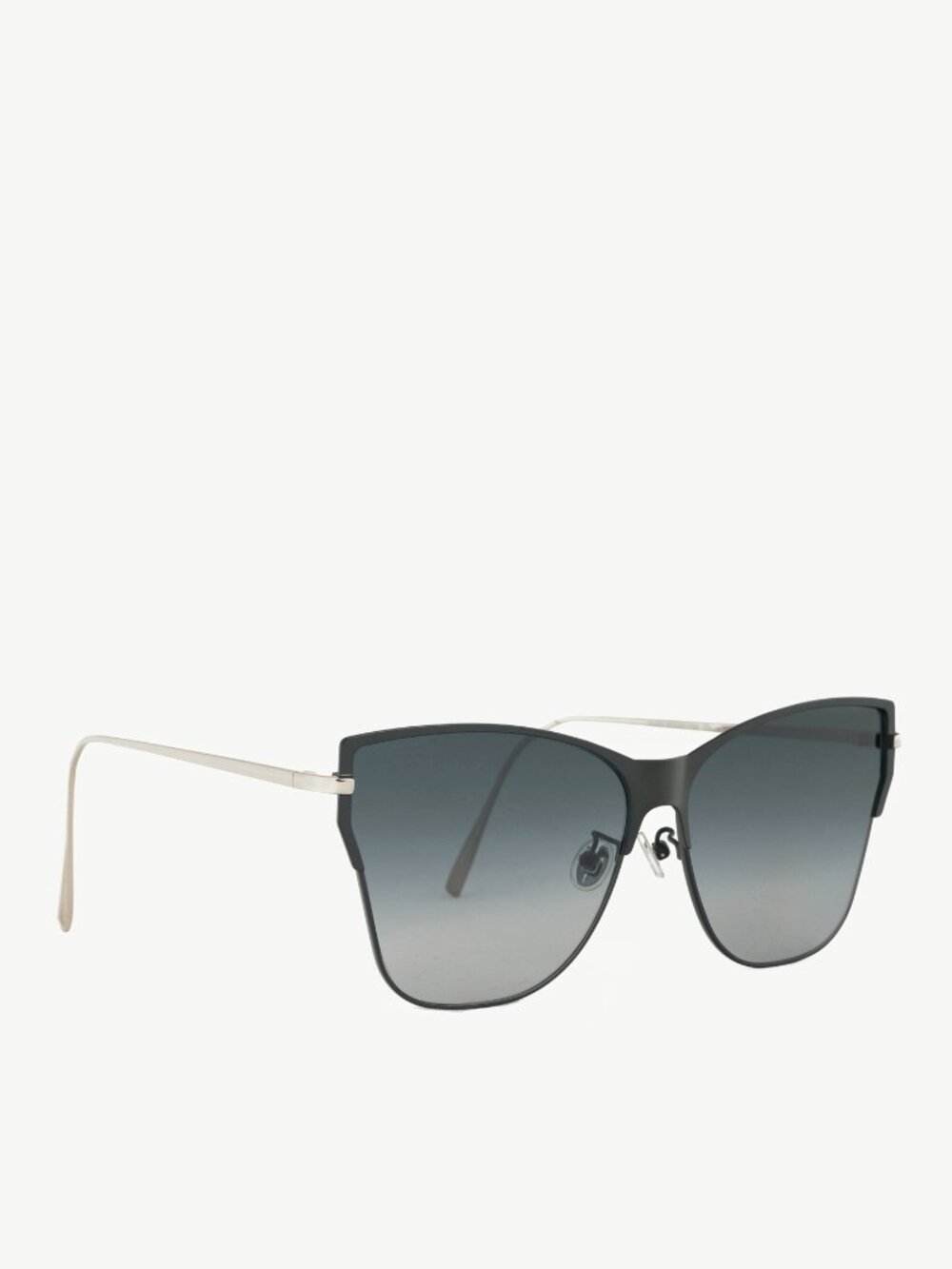 Christian Dior Futurist Green & Silver-Tone Cat-Eye Sunglasses